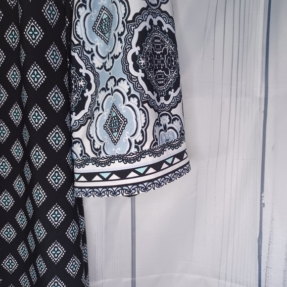 MSK multi pattern mini 70’s dress - Picture 3 of 10